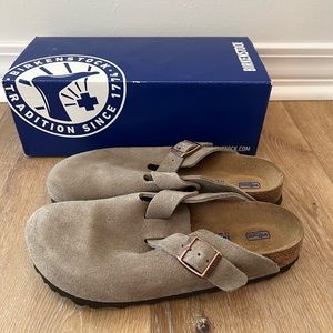 Birkenstock Boston BRANK NEW! color: taupe size 38